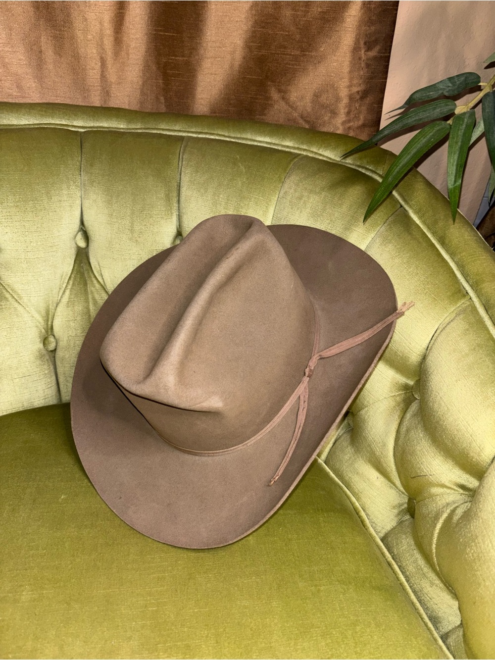 Vintage Resistol Plains/ Canyon Cowboy Hat 7 1/8 XDOUBLEX Beaver